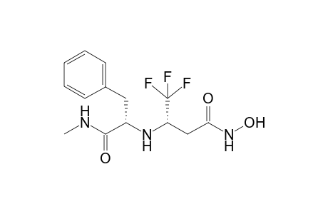 (2S)-2-[[(1S)-3-(hydroxyamino)-3-keto-1-(trifluoromethyl)propyl]amino]-N-methyl-3-phenyl-propionamide