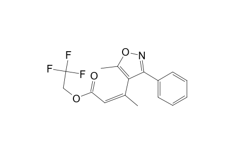 2-Butenoic acid, 3-(5-methyl-3-phenyl-4-isoxazolyl)-, 2,2,2-trifluoroethyl ester, (Z)-
