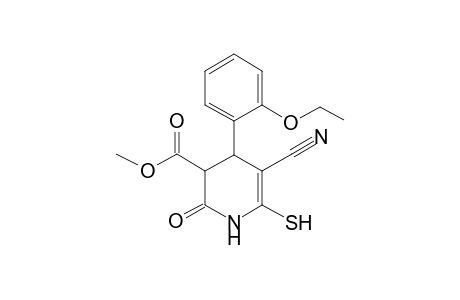 Pyridine-3-carboxylic acid, 1,2,3,4-tetrahydro-5-cyano-4-(2-ethoxyphenyl)-6-mercapto-2-oxo-, methyl ester