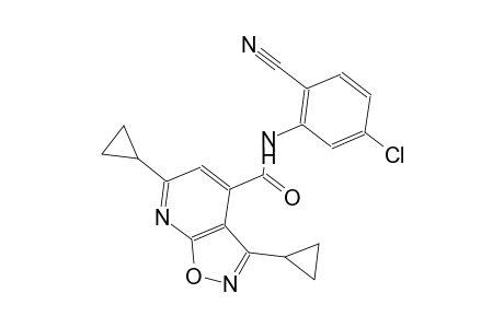 isoxazolo[5,4-b]pyridine-4-carboxamide, N-(5-chloro-2-cyanophenyl)-3,6-dicyclopropyl-