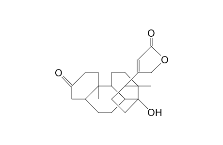 14-Hydroxy-3-oxo-5.alpha.-card-20(22)-enolide, (uzarigenon)