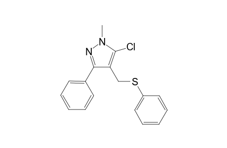 5-Chloro-1-methyl-3-phenyl-4-(phenylthiomethyl)-1H-pyrazole