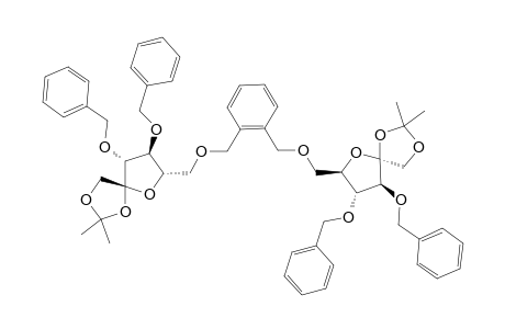 1,2-BIS-[(3,4-DI-O-BENZYL-1,2-O-ISOPROPYLIDENE-BETA-D-FRUCTOFURANOSE-6-O-YL)-METHYL]-BENZENE