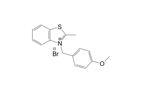 3-(4-Methoxybenzyl)-2-methylbenzo[d]thiazol-3-iumbromide