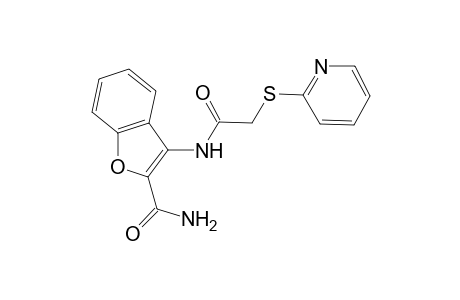 3-([(2-Pyridinylsulfanyl)acetyl]amino)-1-benzofuran-2-carboxamide
