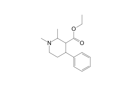 3-Piperidinecarboxylic acid, 1,2-dimethyl-4-phenyl-, ethyl ester