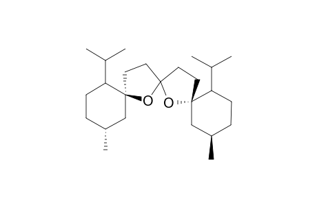(1S,1'S,2S,2'S,5R,5'R)2,2"'-Diisopropyl-5,5"'-dimethyl-trispiro[cyclohexane-1-2'-tetrahydrofuran-5'-2"-tetrahydrofuran-5"-1"'-cyclohexane]