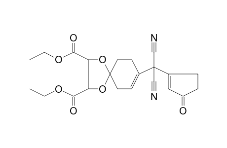 Propanedinitrile, 2-(1-cyclopenten-3-on-1-yl)-2-(2,3-(E)-bis[ethoxycarbonyl]-1,4-dioxaspiro[4.5]dec-7-en-8-yl)-