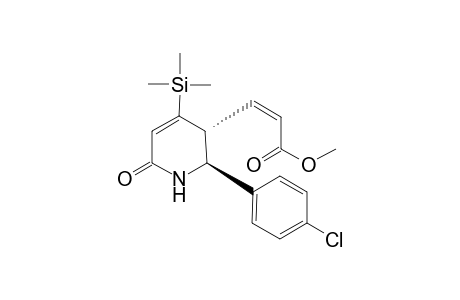 (Z)-methyl 3-[(2S*,3S*)-2-(4-chlorophenyl)-2,3-dihydro-6-oxo-4-trimethylsilylpyrid-3-yl]propenoate