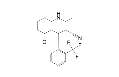 2-methyl-5-oxo-4-[2-(trifluoromethyl)phenyl]-1,4,5,6,7,8-hexahydro-3-quinolinecarbonitrile