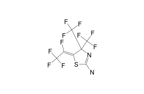 4,4-BIS-(TRIFLUOROMETHYL)-5-(TETRAFLUOROETHYLIDENE)-2-AMINODIHYDROTHIAZOLE