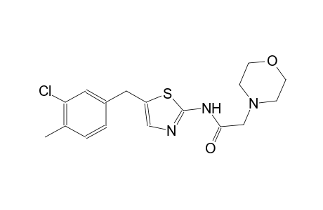 N-[5-(3-chloro-4-methylbenzyl)-1,3-thiazol-2-yl]-2-(4-morpholinyl)acetamide