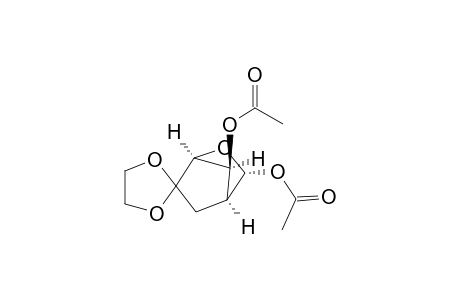 Spiro[1,3-dioxolane-2,6'-[2]oxabicyclo[2.2.1]heptane]-3',7'-diol, diacetate, (1'.alpha.,3'.alpha.,4'.alpha.,7'R*)-(.+-.)-