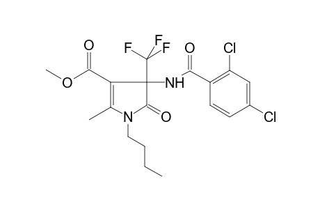 1H-Pyrrole-3-carboxylic acid, 1-butyl-4-[(2,4-dichlorobenzoyl)amino]-4,5-dihydro-2-methyl-5-oxo-4-(trifluoromethyl)-, methyl ester
