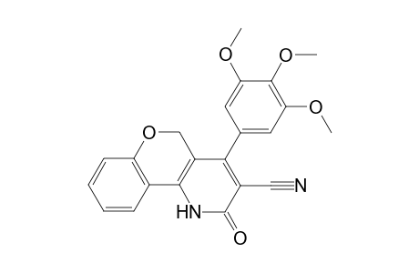 2-Oxo-4-(3,4,5-trimethoxyphenyl)-1,5-dihydro-2H-chromeno[4,3-b]pyridine-3-carbonitrile