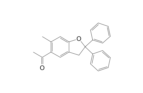 1-(6-Methyl-2,2-diphenyl-3H-1-benzofuran-5-yl)ethanone