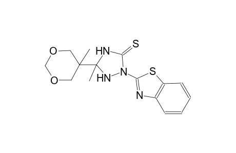 2-(1,3-Benzothiazol-2-yl)-5-methyl-5-(5-methyl-1,3-dioxan-5-yl)-1,2,4-triazolidine-3-thione