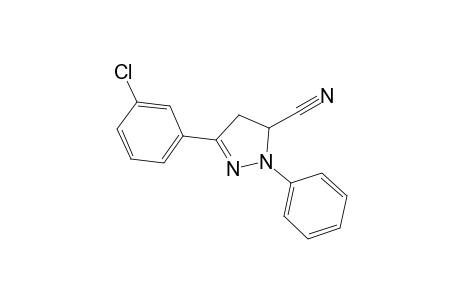 5-(3-Chlorophenyl)-2-phenyl-2-pyrazoline-3-carbonitrile