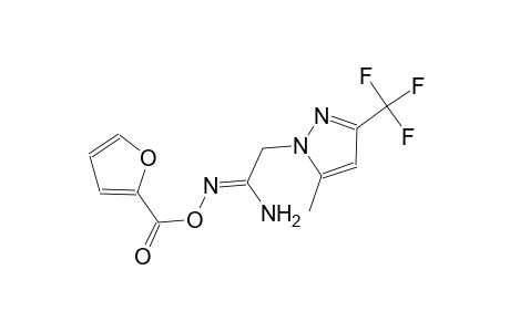 (1Z)-N'-(2-furoyloxy)-2-[5-methyl-3-(trifluoromethyl)-1H-pyrazol-1-yl]ethanimidamide