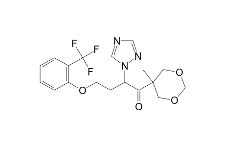 1-Butanone, 1-(5-methyl-1,3-dioxan-5-yl)-2-(1H-1,2,4-triazol-1-yl)-4-[2-(trifluoromethyl)phenoxy]-