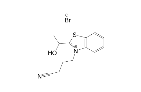 3-(3-cyanopropyl)-2-(1-hydroxyethyl)benzo[d]thiazol-3-ium bromide