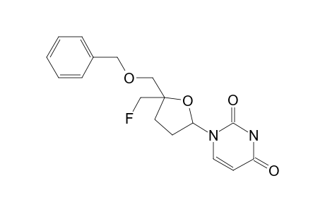 1-[5-(benzyloxymethyl)-5-(fluoromethyl)tetrahydrofuran-2-yl]pyrimidine-2,4-quinone