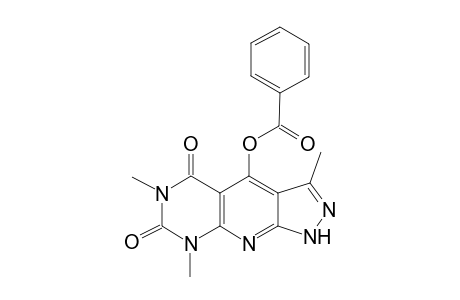 3,6,8-Trimethyl-5,7-dioxo-5,6,7,8-tetrahydro-1H-pyrazolo[4',3':5,6]pyrido[2,3-d]pyrimidin-4-yl benzoate