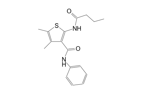 2-(butyrylamino)-4,5-dimethyl-N-phenyl-3-thiophenecarboxamide