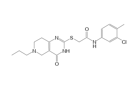 acetamide, N-(3-chloro-4-methylphenyl)-2-[(3,4,5,6,7,8-hexahydro-4-oxo-6-propylpyrido[4,3-d]pyrimidin-2-yl)thio]-