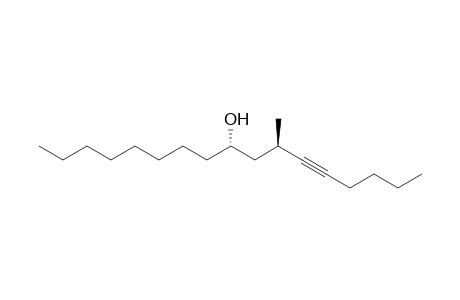 (7R,9S)-7-methyl-5-heptadecyn-9-ol