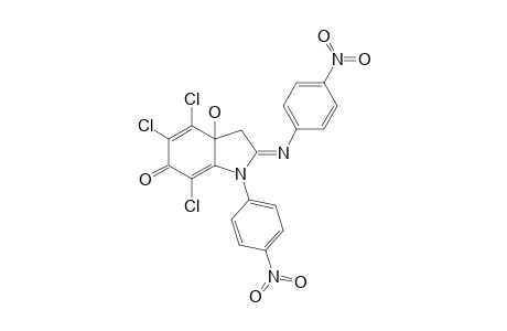 4,5,7-TRICHLORO-3A-HYDROXY-1-(4-NITROPHENYL)-2-(4-NITROPHENYLIMINO)-2,3,3A,6-TETRAHYDRO-1H-INDOL-6-ONE