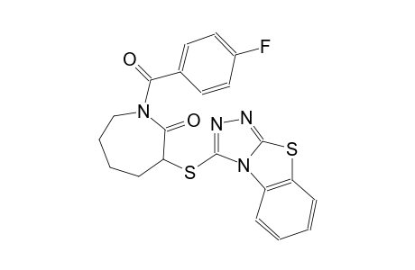 2H-azepin-2-one, 1-(4-fluorobenzoyl)hexahydro-3-([1,2,4]triazolo[3,4-b]benzothiazol-3-ylthio)-