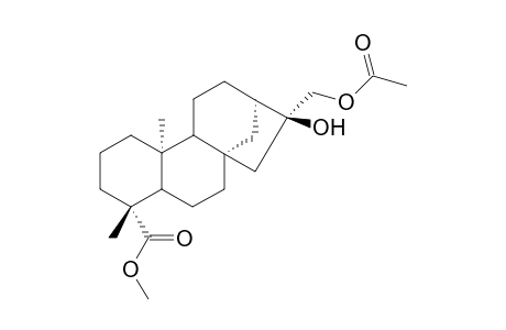 Methyl 16.beta.-hydroxy-17-acetoxy-kauran-19-oate