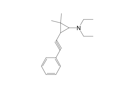 Cyclopropanamine, N,N-diethyl-2,2-dimethyl-3-(2-phenylethynyl)-