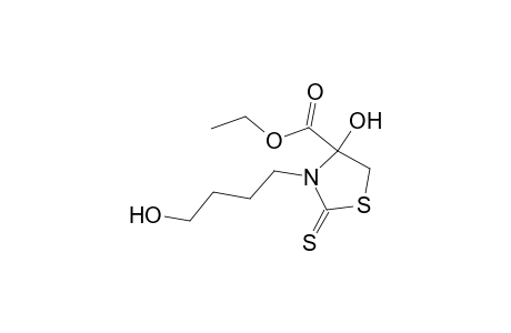Ethyl 4-hydroxy-3-(4-hydroxybutyl)-2-thioxothiazolidine-4-carboxylate