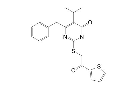 6-BENZYL-5-ISOPROPYL-2-[(THIOPHEN-2-YLCARBONYLMETHYL)-THIO]-PYRIMIDIN-4(3H)-ONE