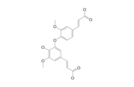 (E)-3-[4-[(E)-2-CARBOXYVINYL]-2-METHOXYPHENOXY]-4-HYDROXY-5-METHOXYCINNAMIC-ACID