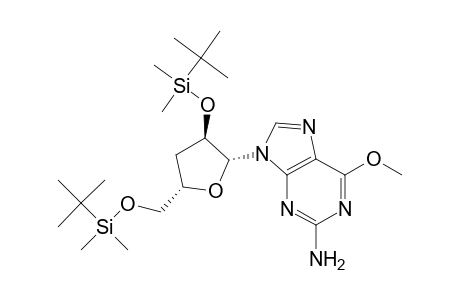 Guanosine, 3'-deoxy-2',5'-bis-O-[(1,1-dimethylethyl)dimethylsilyl]-6-O-methyl-