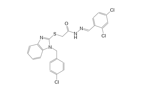 acetic acid, [[1-[(4-chlorophenyl)methyl]-1H-benzimidazol-2-yl]thio]-, 2-[(E)-(2,4-dichlorophenyl)methylidene]hydrazide