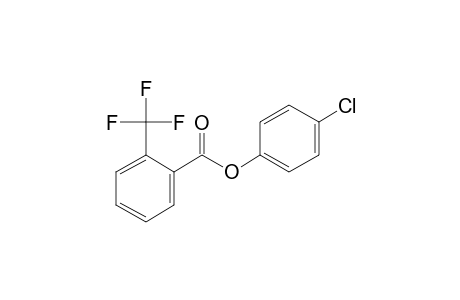 2-Trifluoromethylbenzoic acid, 4-chlorophenyl ester