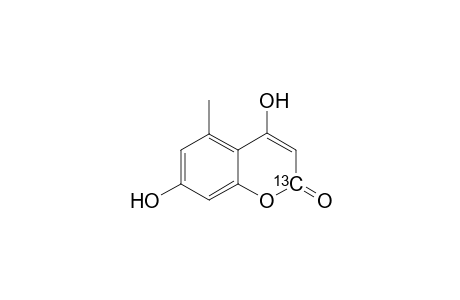 [2-13C]-4,7-Dihydroxy-5-methylcoumarin
