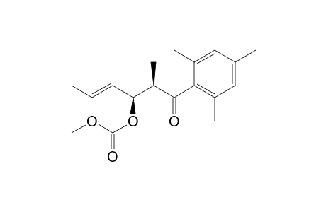Carbonic acid methyl ester (E)-(S)- 1-[(R)-1-methyl-2-oxo-2-(2,4,6-trimethyl-phenyl)-ethyl]-but-2-enyl ester