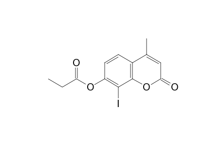 7-hydroxy-8-iodo-4-methylcoumarin, propionate