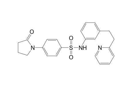 Benzenesulfonamide, 4-(2-oxo-1-pyrrolidinyl)-N-[3-[2-(2-pyridinyl)ethyl]phenyl]-