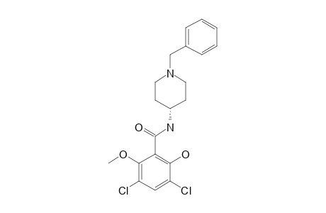 N-[1-(benzyl)-4-piperidyl]-3,5-dichloro-2-hydroxy-6-methoxy-benzamide