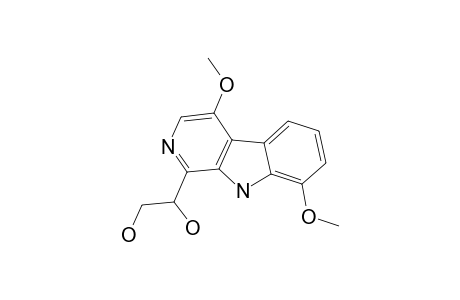 6,12-DIMETHOXY-3-(1,2-DIHYDROXYLETHYL)-BETA-CARBOLINE