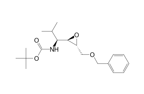 N-[(1S)-1-[(2R,3R)-3-(benzoxymethyl)oxiran-2-yl]-2-methyl-propyl]carbamic acid tert-butyl ester