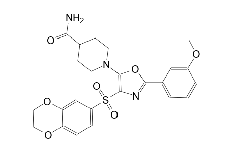 4-piperidinecarboxamide, 1-[4-[(2,3-dihydro-1,4-benzodioxin-6-yl)sulfonyl]-2-(3-methoxyphenyl)-5-oxazolyl]-