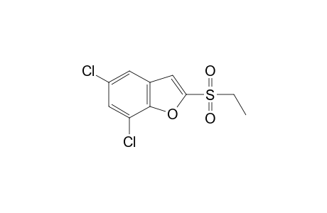 BENZOFURAN, 5,7-DICHLORO-2-/ETHYL- SULFONYL/-,