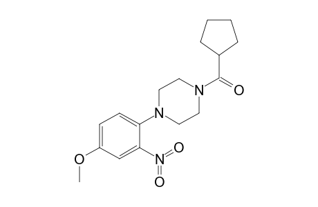 1-cyclopentanecarbonyl-4-(4-methoxy-2-nitrophenyl)piperazine